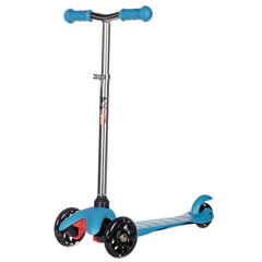 Самокат Novatrack Disco-kids Basic, колеса 120x76мм, синий