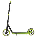 Самокат Novatrack Polis Plastic NF, колеса 200х180 мм, зеленый