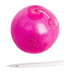 Чудики Bondibon Шар надувной «БЛЕСТЯЩАЯ ИГРА» розовый, BLISTER CARD 15,2х5х22,9 см